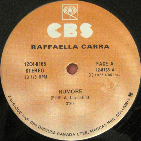 Raffaella Carrà / Rumore / Bobo Step - LP Used 12&