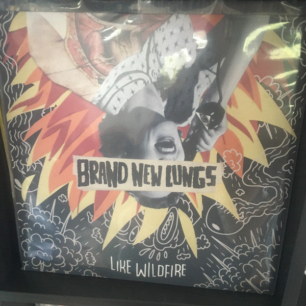 Brand New Lungs / Like Wildfire - LP Used clear / yellow orange splatter