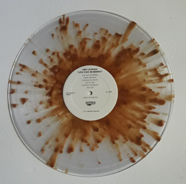 The Vandals / Live Fast Diarrhea - LP BROWN SPLATTER