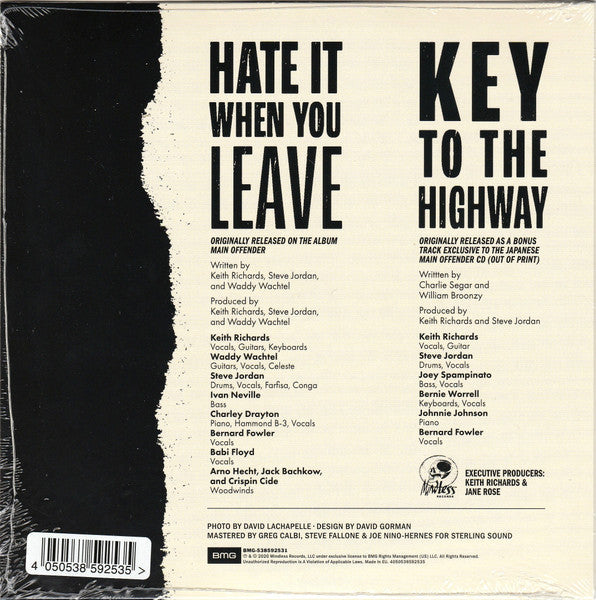 Keith Richards / Hate It When You Leave / Key To The Highway - LP Used (7&