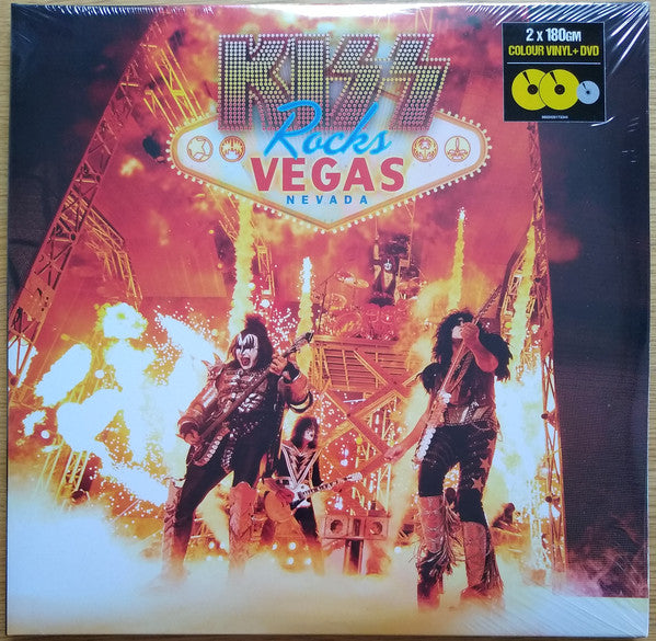 Kiss ‎/ Kiss Rocks Vegas - 2LP+ DVD YELLOW