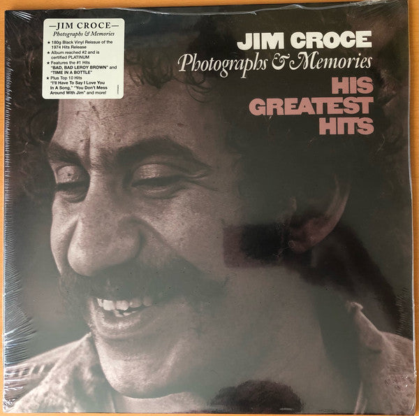 Jim Croce ‎/ Photograph & Memories ( His Greatest Hits) - LP