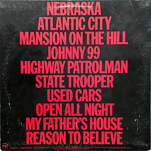 Bruce Springsteen / Nebraska - LP (Used)