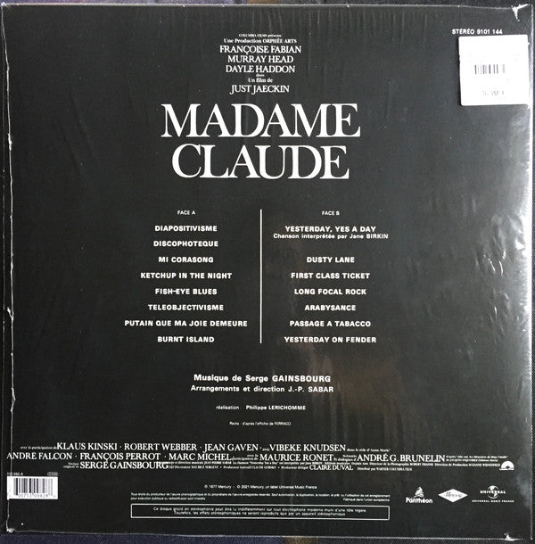 Serge Gainsbourg / Madame Claude (OST) - LP