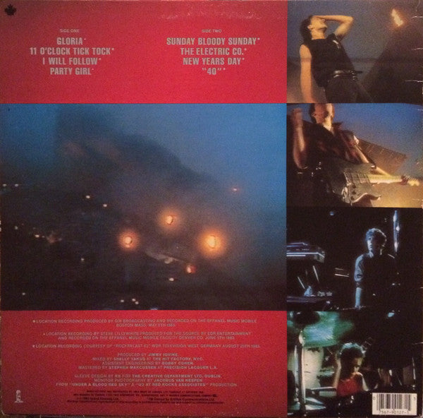 U2 / Live "Under A Blood Red Sky" - LP Used