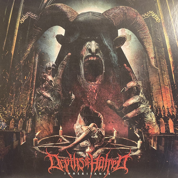 Depths Of Hatred / Inheritance - LP Used red orange black splatter