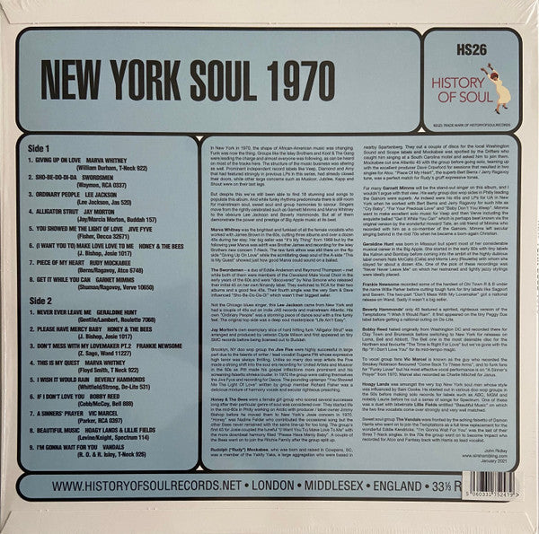 Various / New York Soul 1970 - LP Used