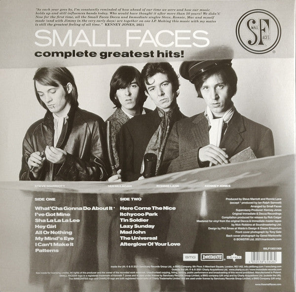 Small Faces / Complete Greatest Hits! - LP Used Red, White, Blue