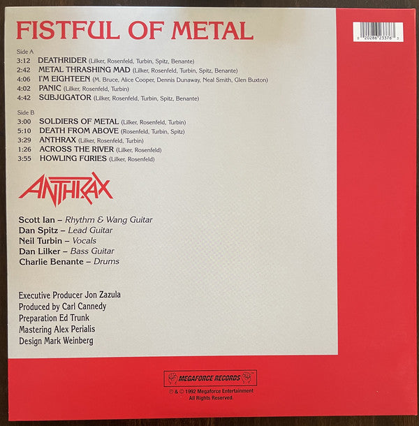 Anthrax / Fistful Of Metal - LP