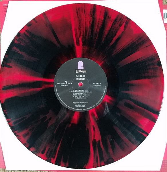 NOFX / Ribbed - LP Red w/ Black Splatter