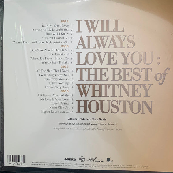 Whitney Houston / I Will Always Love You: The Best Of Whitney Houston - 2LP DARK PURPLE