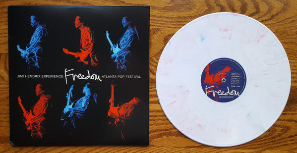 Jimi Hendrix Experience / Freedom: Atlanta Pop Festival - LP White with Red, White, and Blue Swirls