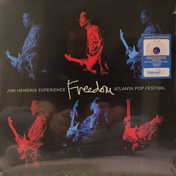 Jimi Hendrix Experience / Freedom: Atlanta Pop Festival - LP White with Red, White, and Blue Swirls