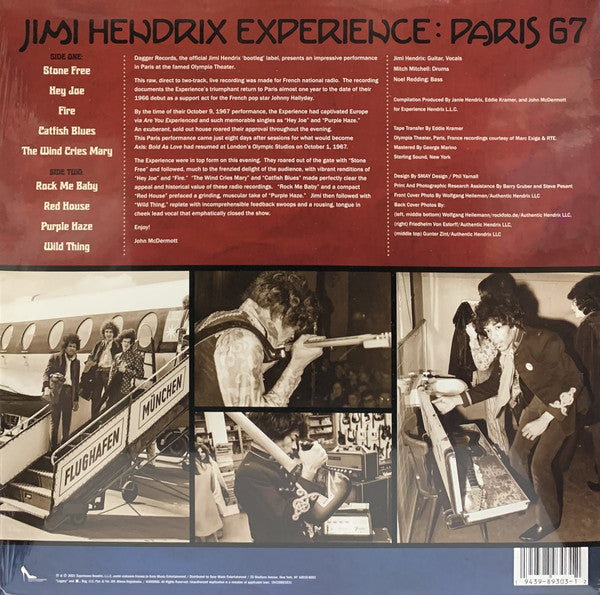 Jimi Hendrix Experience / Paris 67 - LP BLUE/BLACK