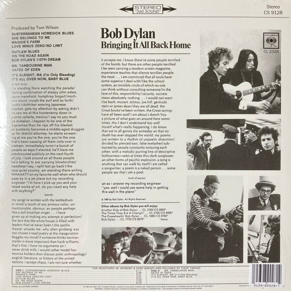 Bob Dylan / Bringing It All Back Home - LP