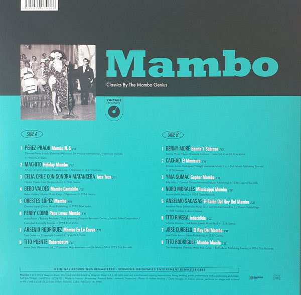 Various / Mambo (Classics By The Mambo Genius) - LP
