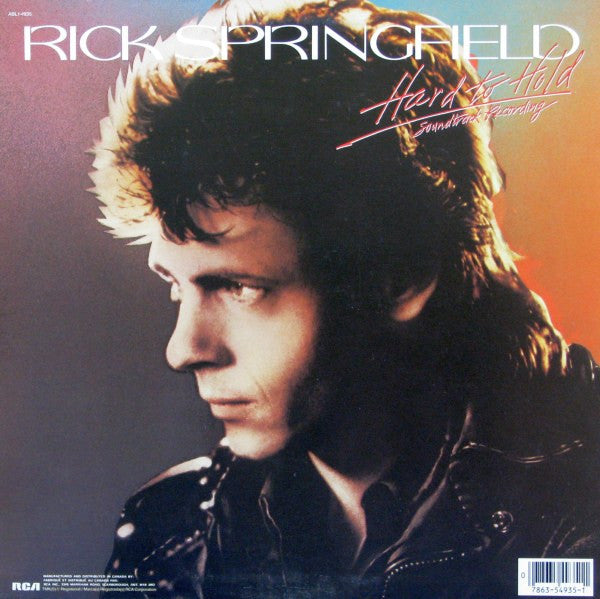 Rick Springfield / Hard To Hold: Soundtrack Recording - LP (Used)