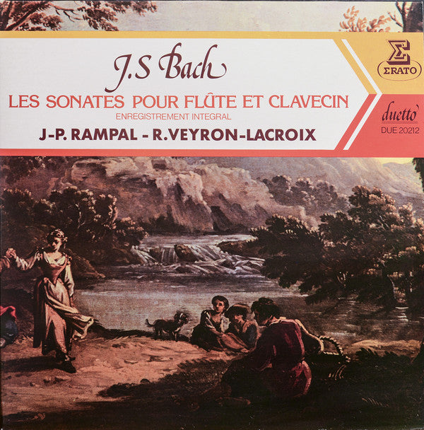 JS Bach – JP. Rampal - R. Veyron-Lacroix / Sonatas For Flute And Harpsichord - LP Used