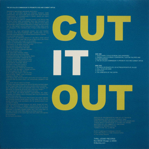 Matthew Friedberger / Cut It Out - LP