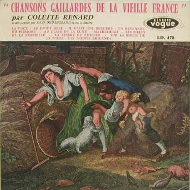 Colette Renard ‎/ Chansons Gaillardes De La Vieille France - LP Used