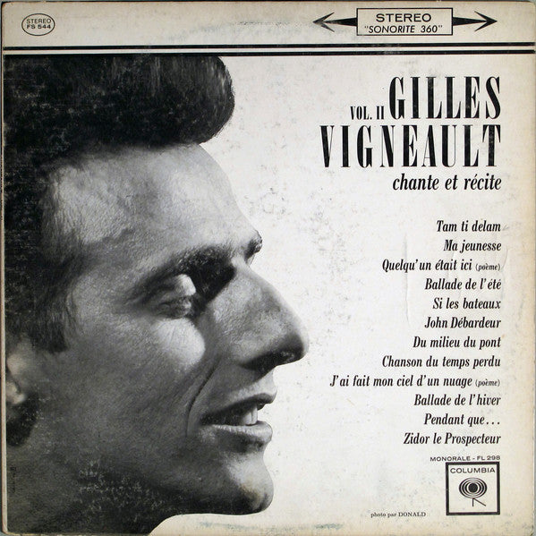 Gilles Vigneault / Vol. II Chante Et Récite - LP Used