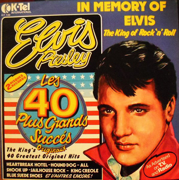 Elvis Presley ‎/ Les 40 Plus Grands Succes Originaux - 2LP Used