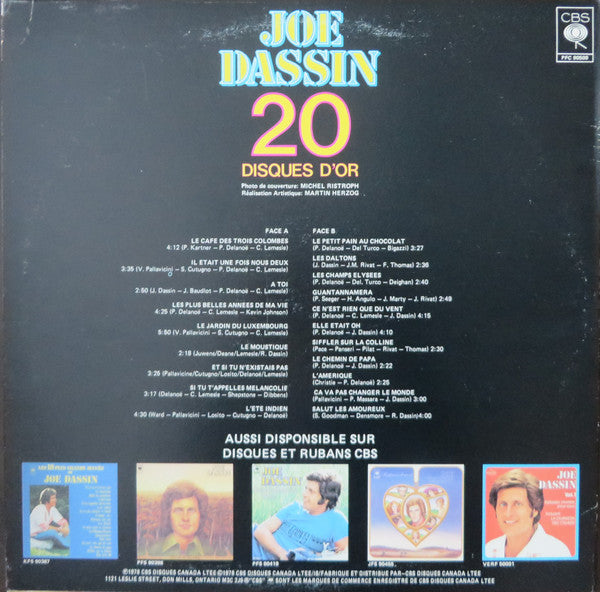 Joe Dassin / 20 Golden Records - LP Used
