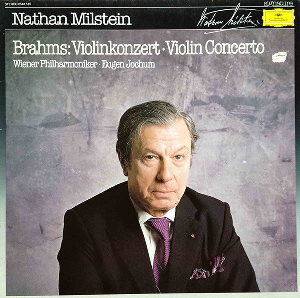 Brahms, Nathan Milstein, Wiener Philharmoniker Eugen Jochum / Violinkonzert Violin Concerto - LP Used