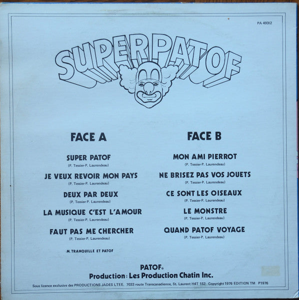 Patof / Super Patof - LP Used