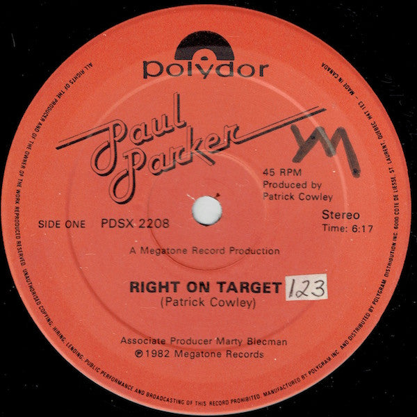 Paul Parker / Right On Target - LP Used 12&