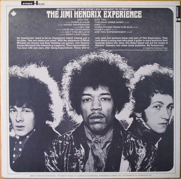 The Jimi Hendrix Experience / Are You Experienced - LP Used