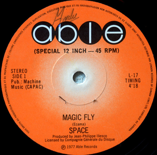 Space ‎/ Magic Fly - 12&