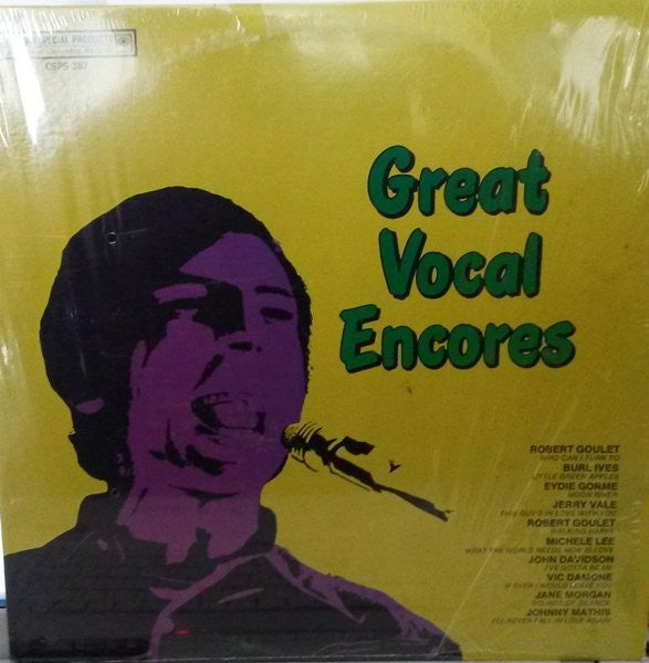 Various ‎/ Great Vocal Encores - LP Used