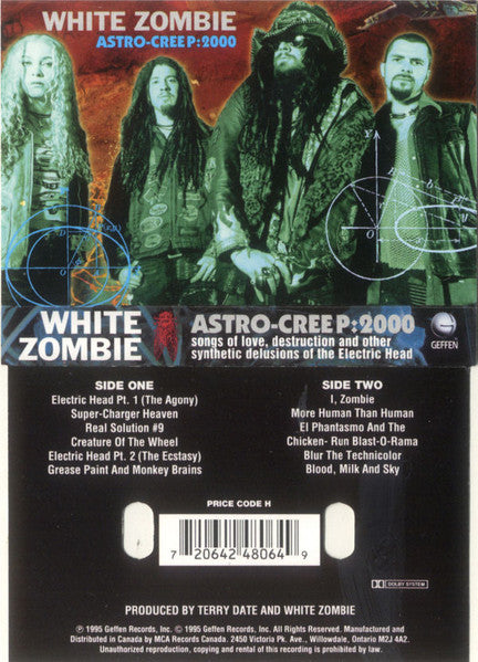 White Zombie / Astro-Creep: 2000 (Songs Of Love, Destruction And Other Synthetic Delusions Of The Electric Head) - K7 (Used)