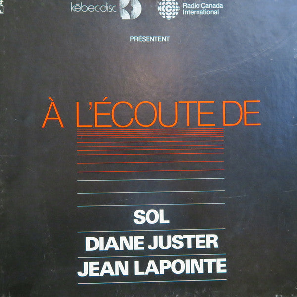 Variés / Listening To Sol, Diane Juster, Jean Lapointe - 3LP BOX Used