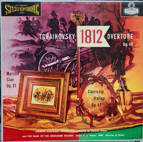 Tchaikovsky, Kenneth Alwyn, The London Symphony Orchestra ‎/ 1812 Overture · Capriccio Italien · Marche Slave - LP (used)