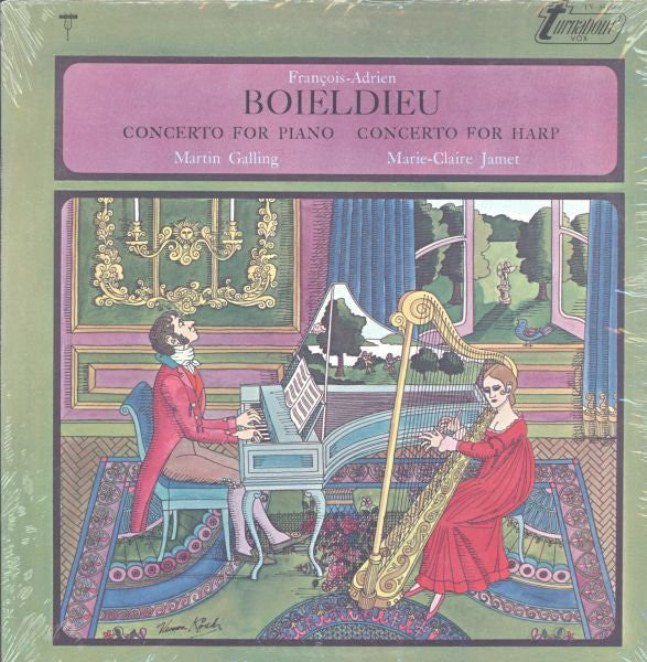 François-Adrien Boieldieu - Martin Galling, Marie-Claire Jamet ‎/ Concerto For Piano / Concerto For Harp - LP (used)
