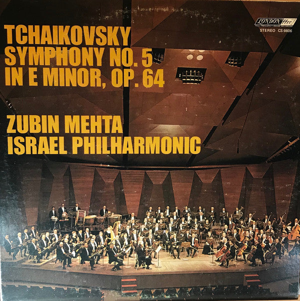 Zubin Mehta, Israeli Philharmonic*, Tchaikovsky* ‎/ Symphony No. 5 In E Minor, Op. 64 - LP (used)