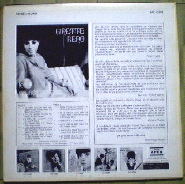 Ginette Reno / The Great Successes of a Great Star - LP (Used)