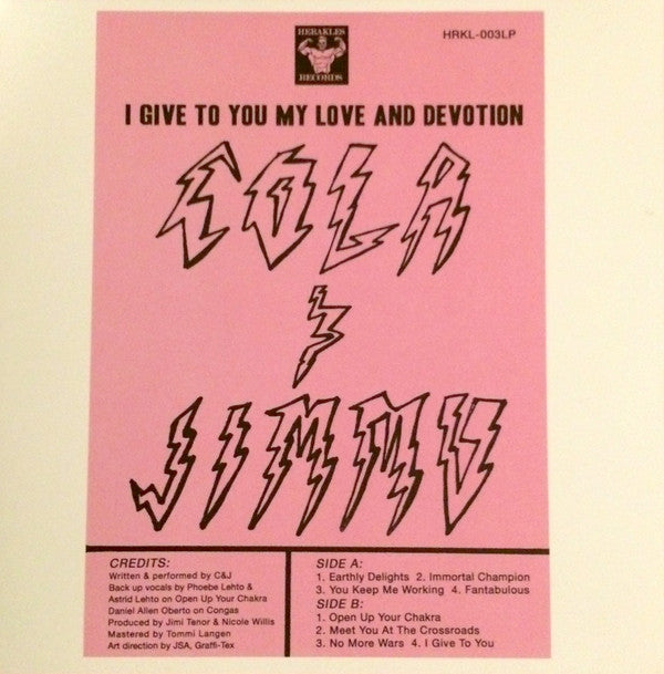 Cola & Jimmu ‎/ I Give To You My Love And Devotion - LP