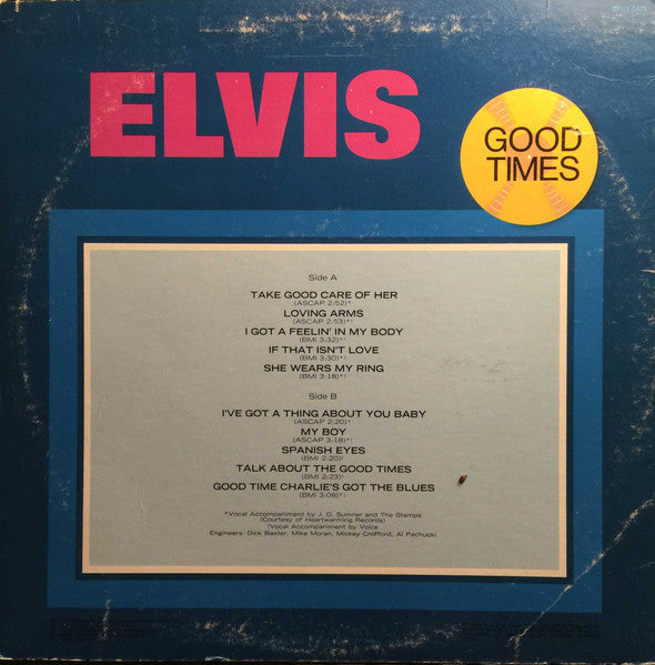 Elvis Presley / Good Times - LP Used