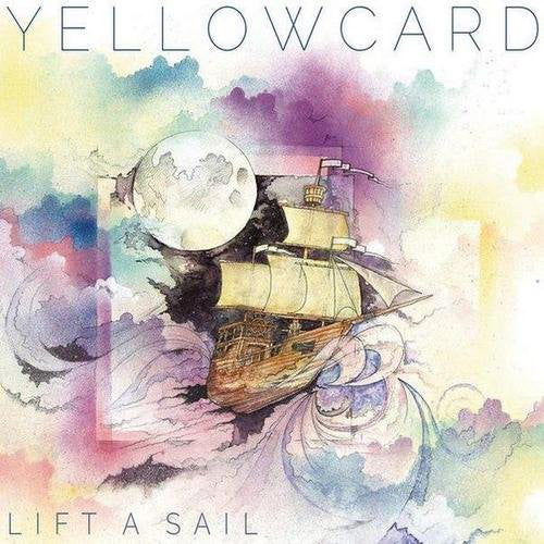 Yellowcard / Lift A Sail - LP White with multi color swirl (Used)