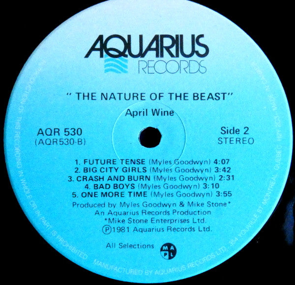 April Wine / The Nature Of The Beast - LP Used Misprint