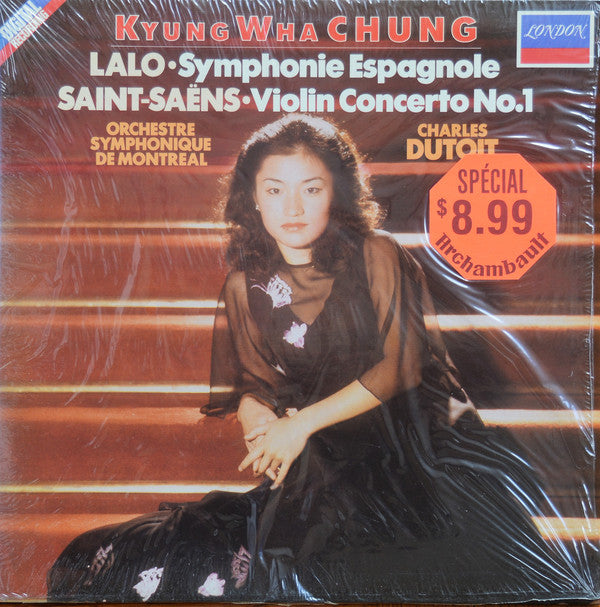 Lalo, Saint-Saëns, Kyung Wha Chung, Charles Dutoit, OSM ‎/ Spanish Symphony • Violin Concerto No.1 - LP Used