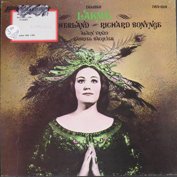 Delibes*, Joan Sutherland ‎/ Lakmé - 3LP Used BOX