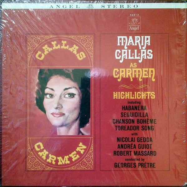 Maria Callas With Nicolai Gedda, Andréa Guiot, Robert Massard Conducted By Georges Prêtre ‎/ Maria Callas As Carmen, Highlights - LP (used)