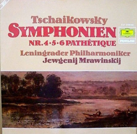 Tschaikowsky* – Leningrader Philharmoniker*, Jewgenij Mrawinskij / Symphonien Nr. 4 5 6 Pathétique - 2LP Used