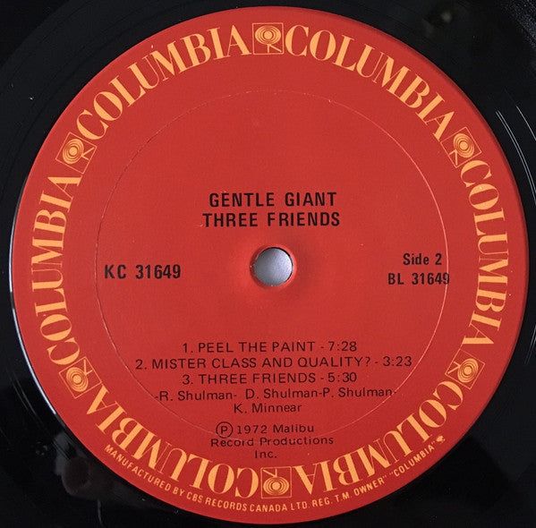 Gentle Giant / Three Friends - LP Used