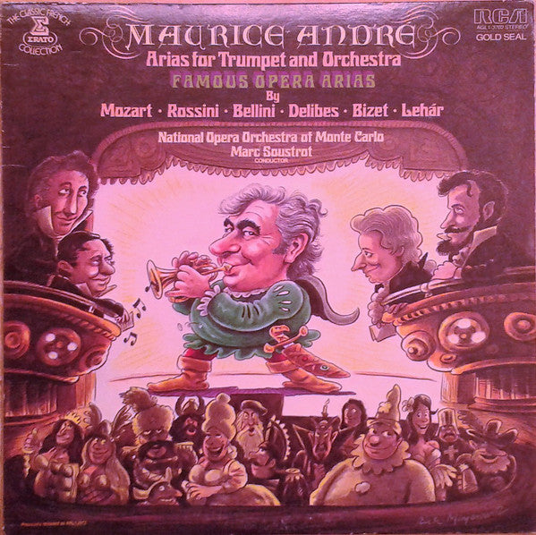 Maurice André With National Opera Orchestra Of Monte Carlo* Conducted By Marc Soustrot ‎/ Arias For Trumpet And Orchestra - LP Used