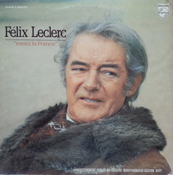 Félix Leclerc / Merci la France - 2LP Used